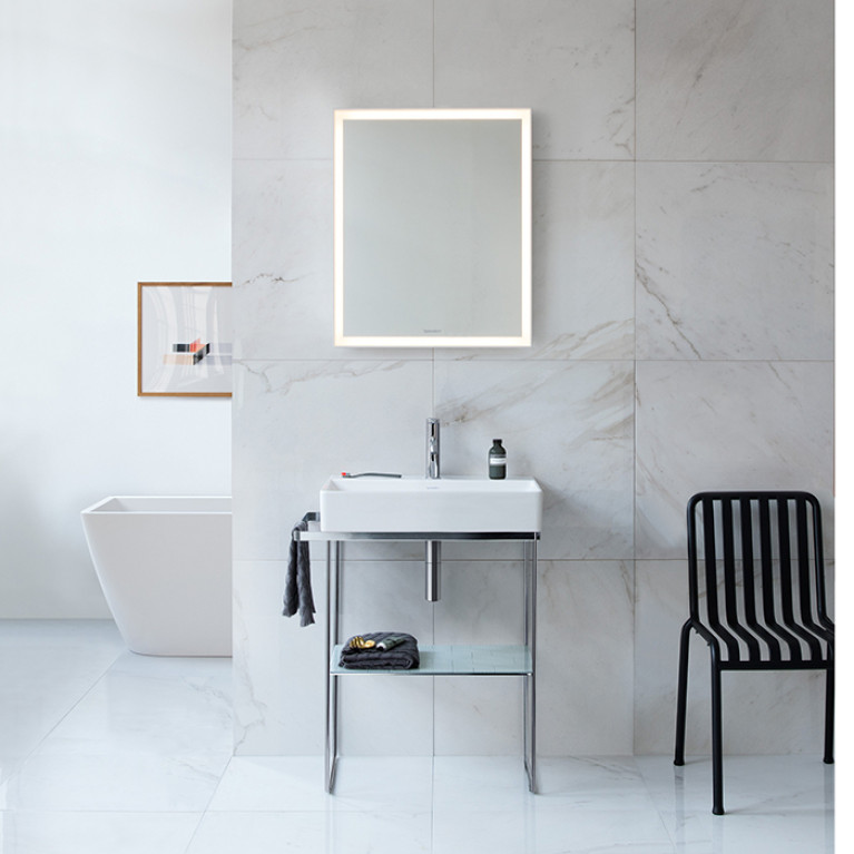Duravit DuraSquare Консоль металлическая напольная регулировка по высоте + 50 мм, для # 235312 пол.дер. справа/слева цвет Хром