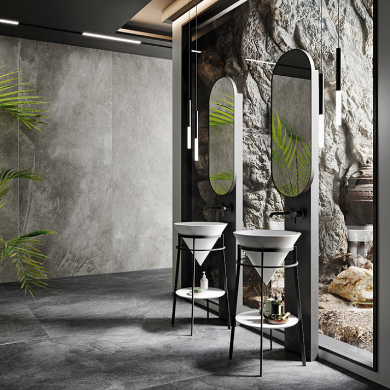 Kerama Marazzi Металлическая структура CONO напольная 44, черная матовая