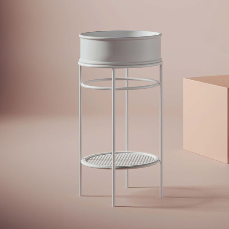 Artceram VOGUE Металическая структура &Oslash;44хh72,5см для раковин Rombo, Millerighe and Atelier, цвет: белый матов (СПЕЦцена с нашего склада!)