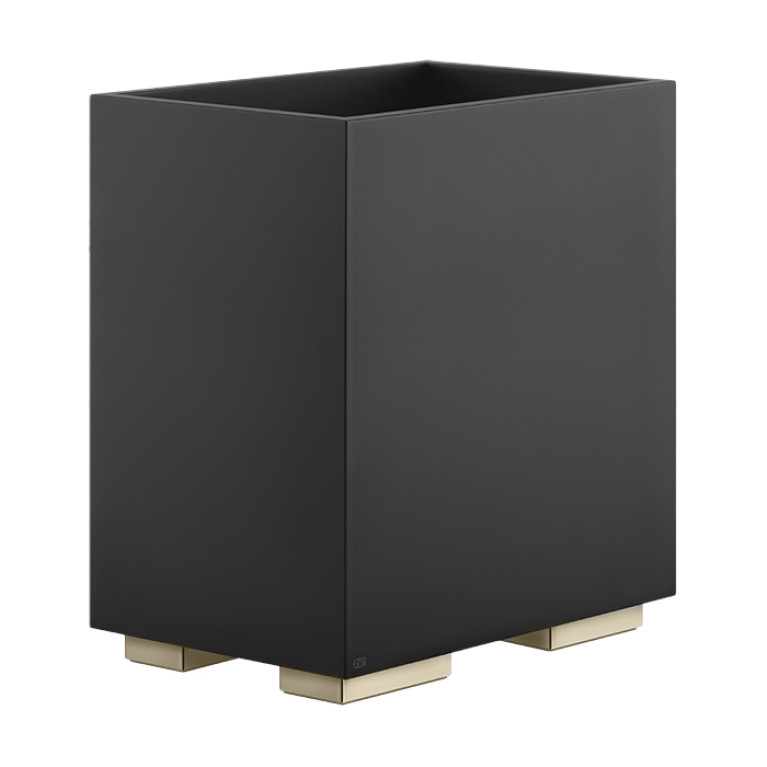 GESSI  INVERSO ACCESSORIES Корзина для мусора черная, цвет: Warm Bronze Br PVD