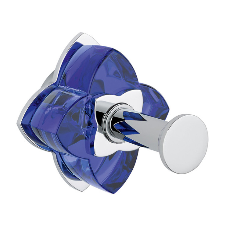 THG PETALE DE CRISTAL BLEU Крючок одинарный, цвет хром