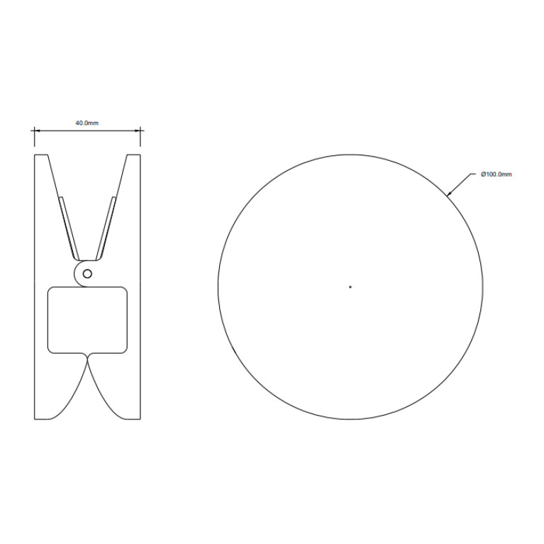 Decor Walther PINCH R/L Крючок/зажим, цвет: Золотой матовый