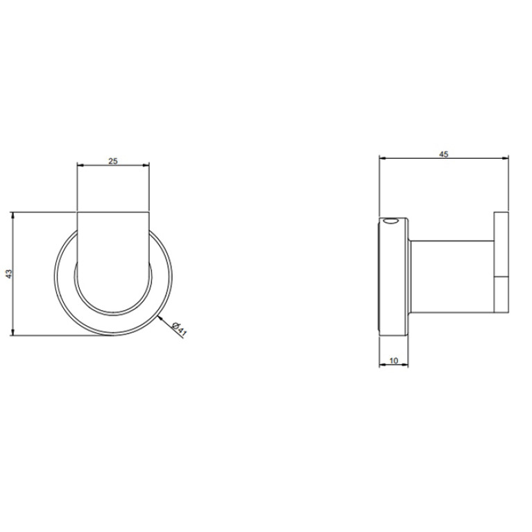 Gessi Emporio accessories Крючок настенный, цвет: Black XL