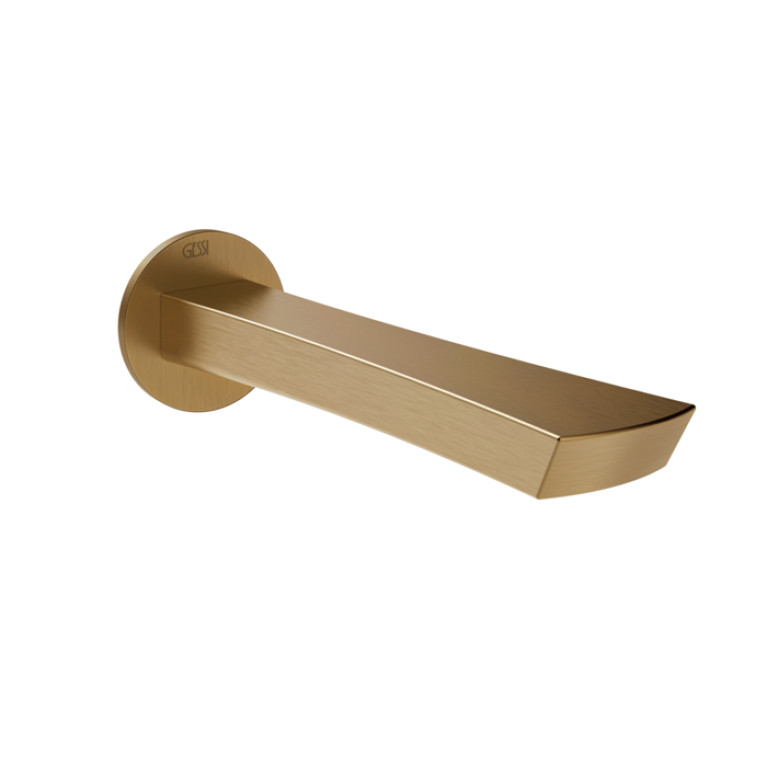Gessi Ventaglio Излив  для ванны настенный, цвет Warm Bronze Br. PVD