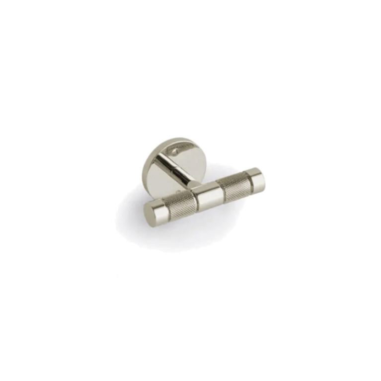 Bertocci Officina 01 Крючок двойной, цвет Brush. Nickel (акция из наличия)