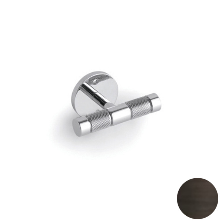 Bertocci Officina 01 Крючок двойной, цвет бронза индустриальная (акция из наличия)