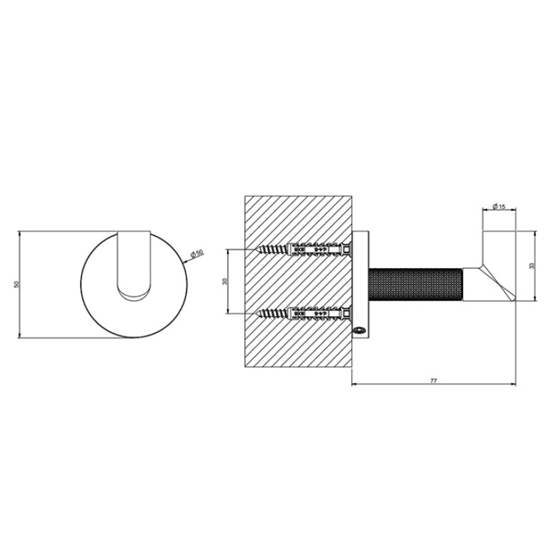 Gessi Anello Крючок настенный, цвет Finox Brushed Nickel