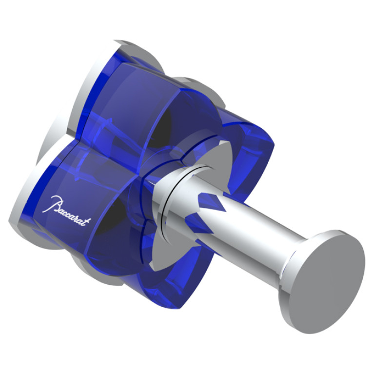 THG PETALE DE CRISTAL BLEU Крючок одинарный, цвет хром