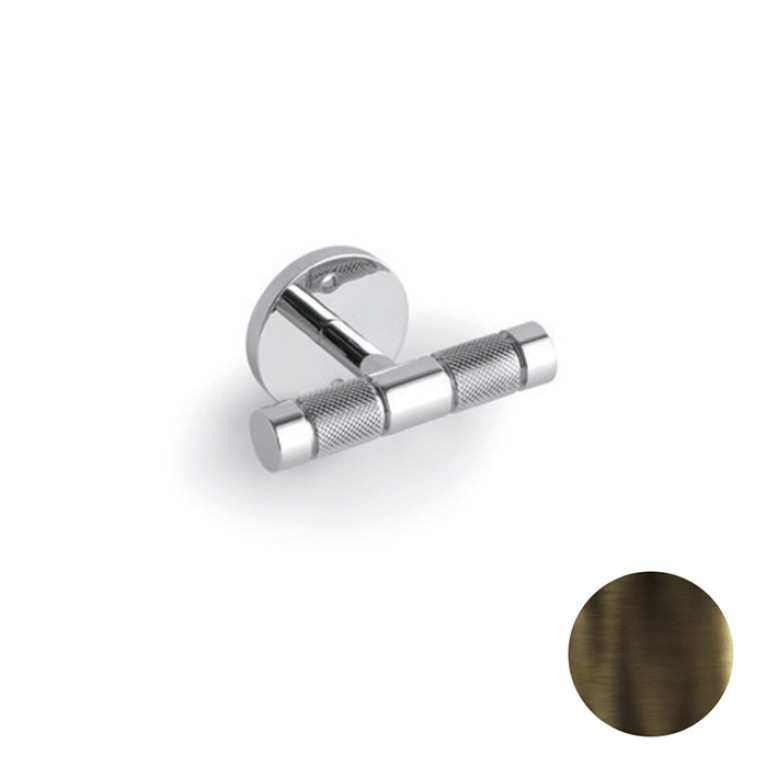 Bertocci Officina 01 Крючок двойной, цвет темная бронза