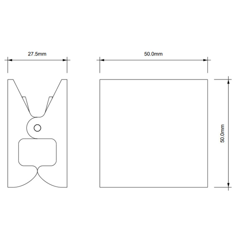 Decor Walther PINCH S/M Крючок/зажим, цвет: Серебристый матовый