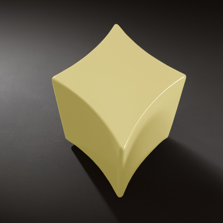 Kerasan Artwork Столик декоративный на стальной основе QUADRI, 55х45х41 см, цвет золото