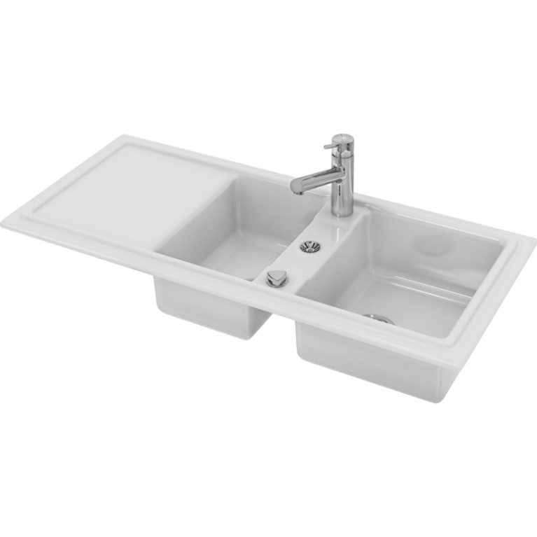 Duravit Cassia Кухонная мойка Cassia 80 1160x510, белая (Спец.цена из наличия)