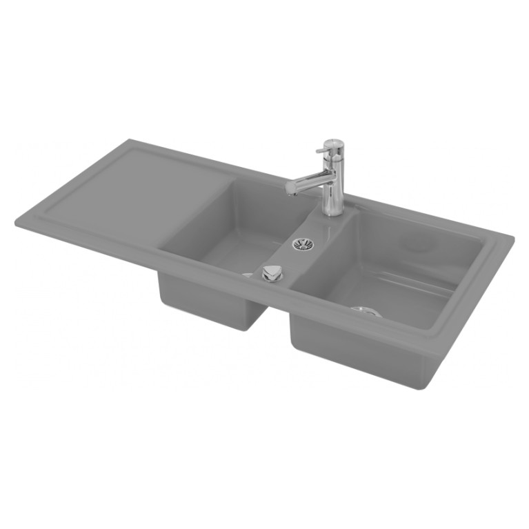 Duravit Cassia Кухонная мойка Cassia 80 1160x510, серая (Спец.цена из наличия)
