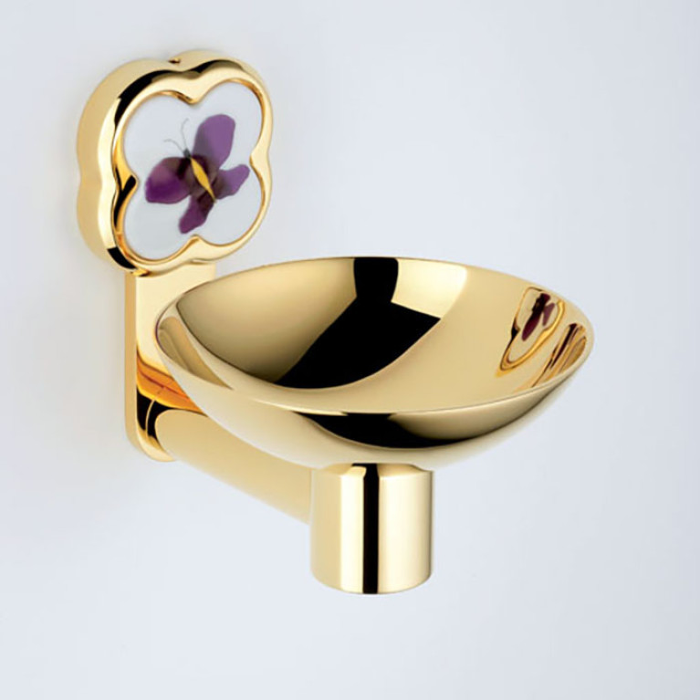 THG Capucine mauve Мыльница, подвесная, цвет: золота