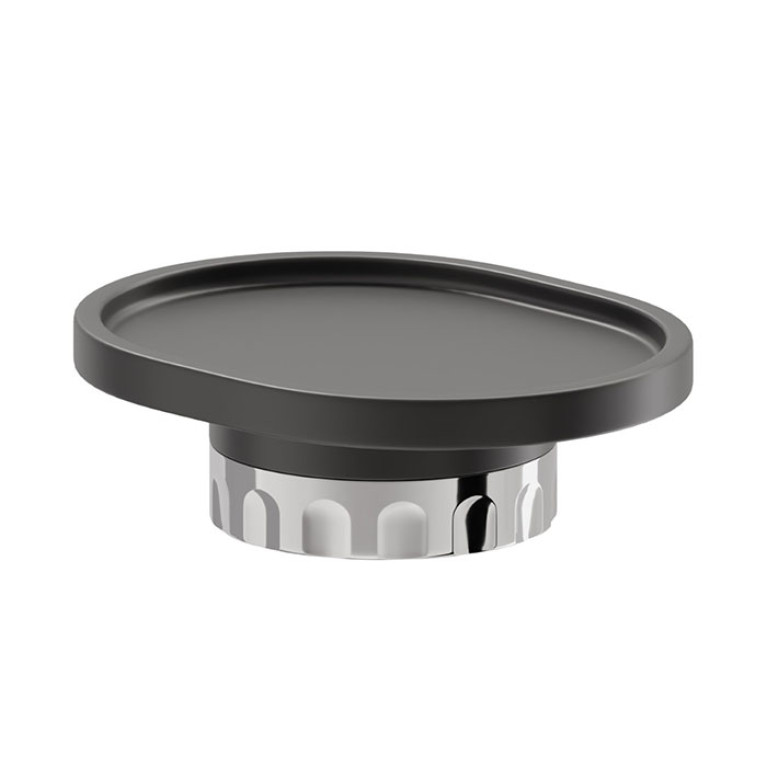 Newform Ionika accessori Настольная мыльница , цвет: black resin chrome