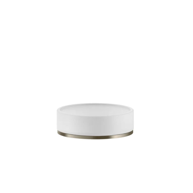 GESSI INCISO Мыльница настольная, цвет: белый/finox