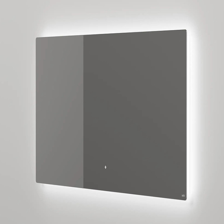 SALINI Зеркало для ванны OMBRA с LED подсветкой 1000х900х25 мм, влагостойкое AGC Сrystalvision, сенс выкл, крепления,обогрев, антизапот