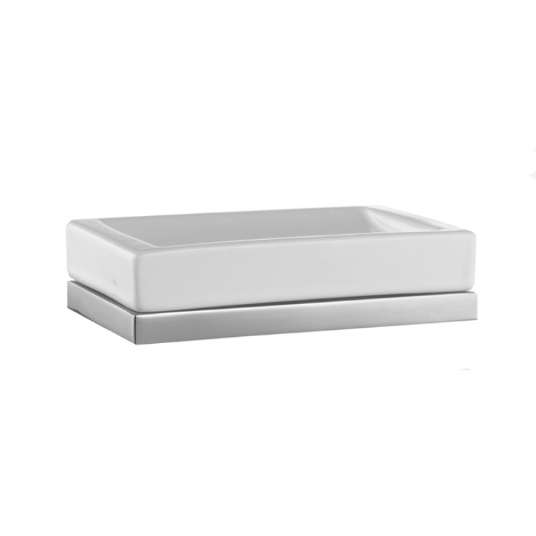Stella Bamboo Quadro Мыльница настольная 1024/P026 цвет: хром