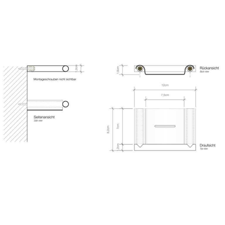 Decor Walther Mikado WSS Мыльница подвесная, цвет: черный матовый (Снято с пр-ва)