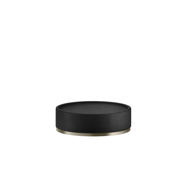 GESSI INCISO Мыльница настольная, цвет: черный/finox