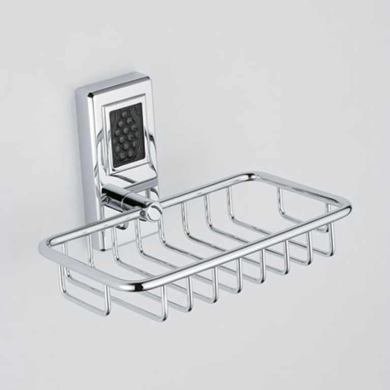THG METROPOLIS CRISTAL NOIR Мыльница-корзина металлическая 160х95 мм., цвет хром