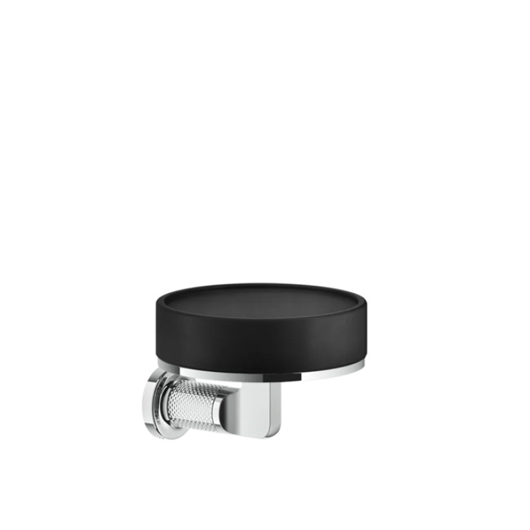 GESSI INCISO Мыльница настенная, цвет: черный/хром