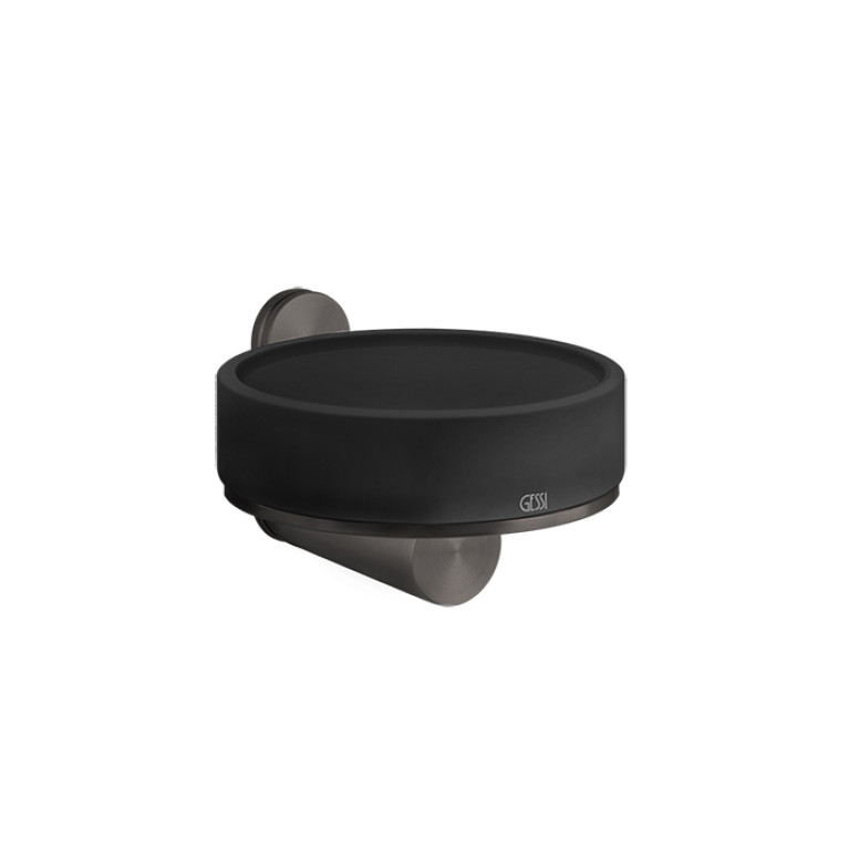 GESSI 316 Мыльница настенная, цвет: черный/brushed black metal pvd