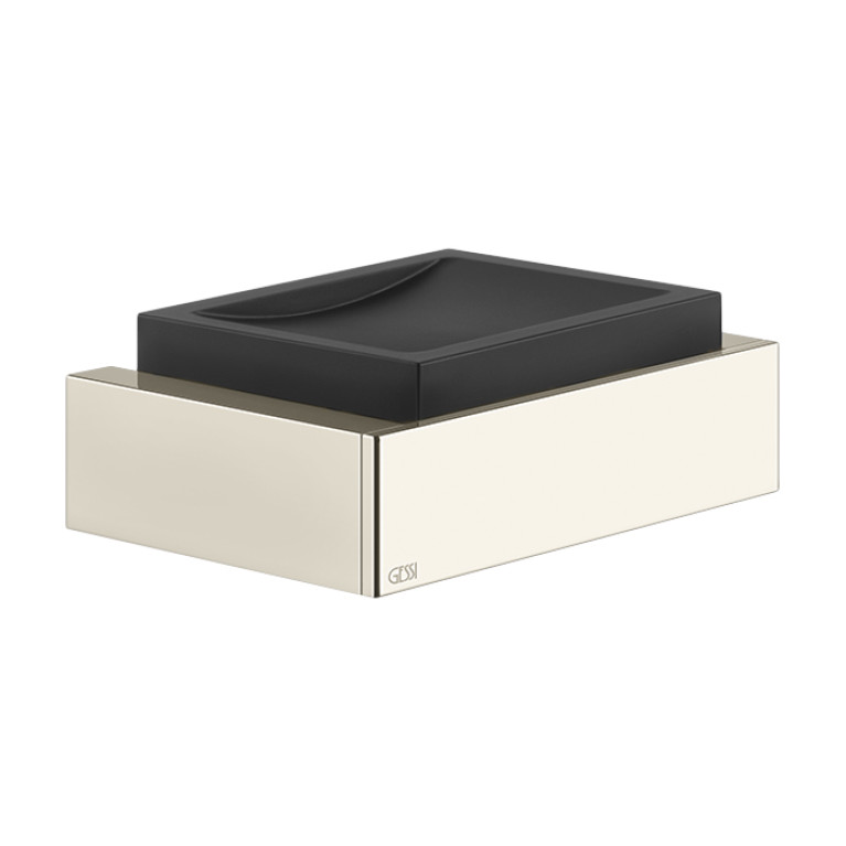 GESSI  INVERSO ACCESSORIES Мыльница настенная черная, цвет: Warm Bronze Br PVD