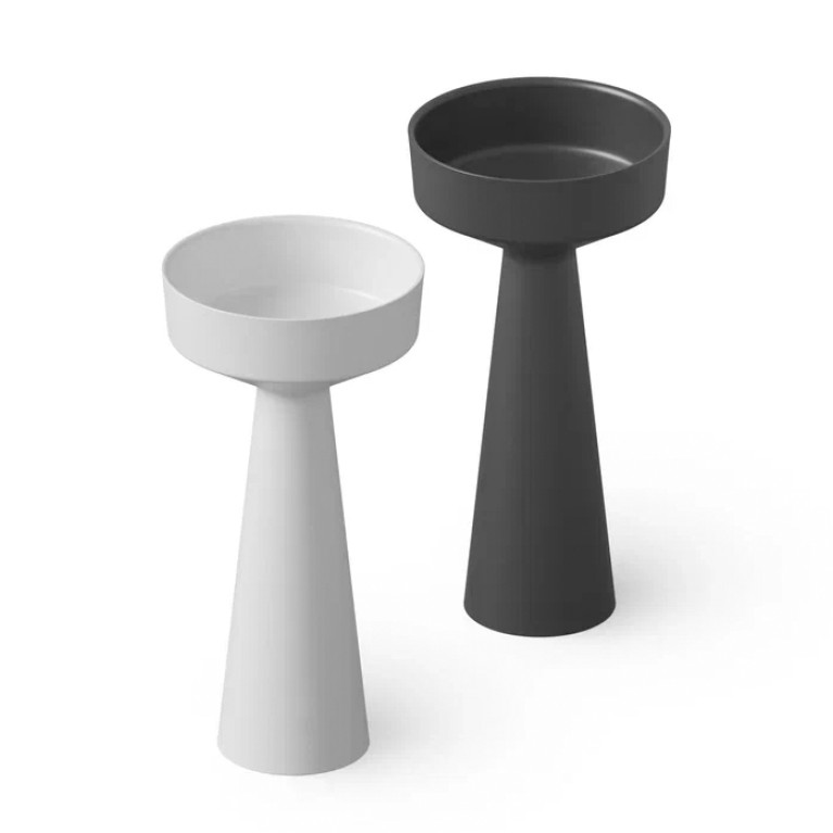 DEA DESIGN Washbasins Раковина напольная 42,5x42,5xh85 см, материал: Solid Surface искуственный камень, цвет: Black №16