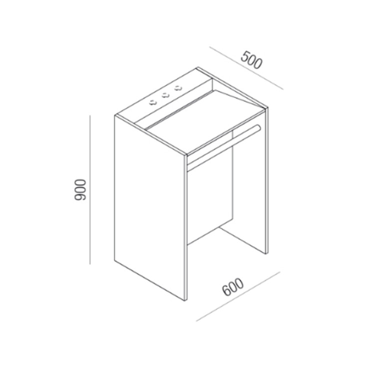 AGAPE FACE A FACE Раковина 600х500х900 мм., отдельностоящая, с сифоном, полотенцедержатель белый, мрамор Bianco Carrara