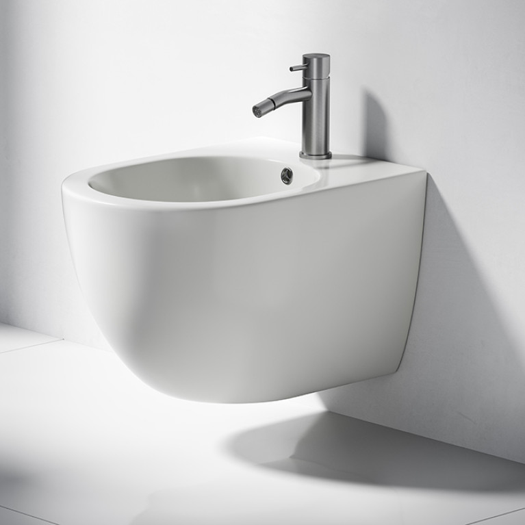 DEA DESIGN Биде подвесное 36х52 см, 1 отверстие, с крепежом, цвет белый глянец