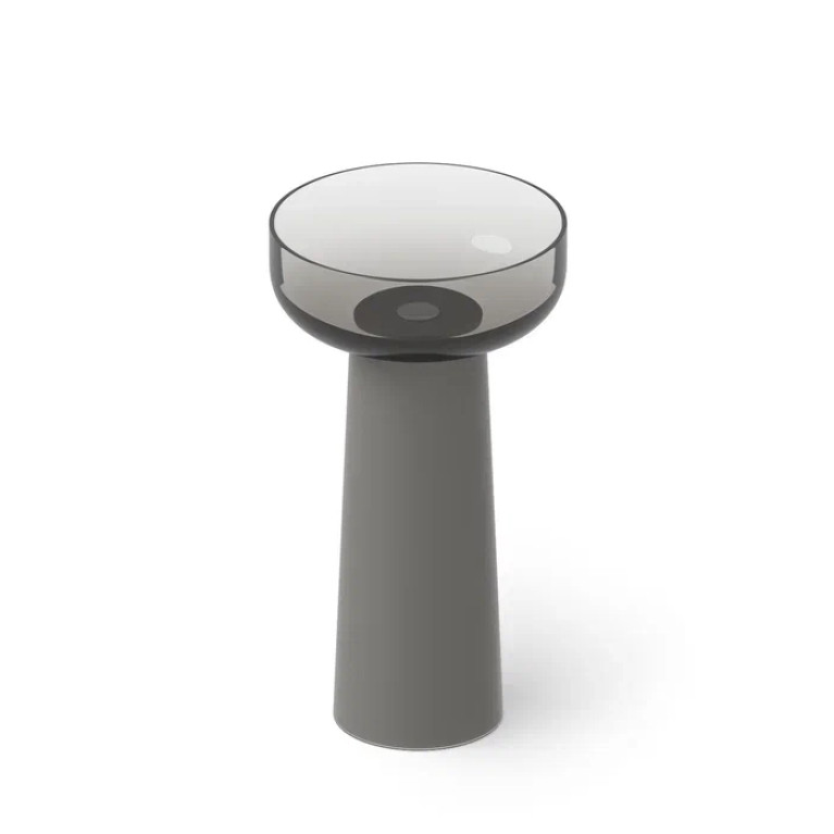 DEA DESIGN Washbasins Раковина напольная 48x48xh88 см, материал: Glasstech прозрачная смола, цвет: Smoky Black R4