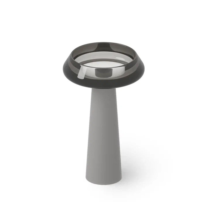 DEA DESIGN Washbasins Раковина напольная 54,5x54,5xh90 см, материал: Glasstech прозрачная смола, цвет: Smoky Black R4