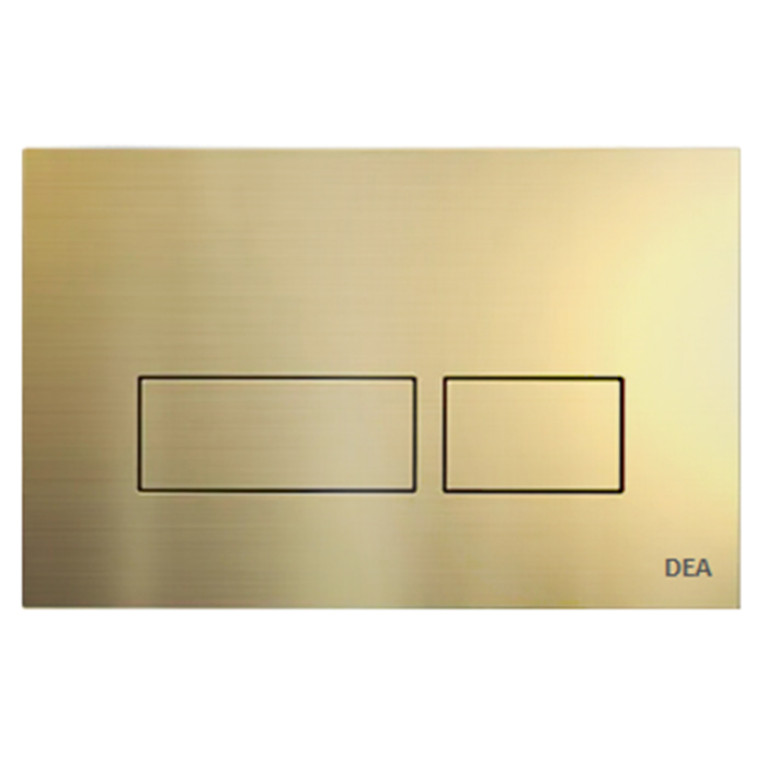 DEA DESIGN Смывная клавиша, цвет золото брашированное