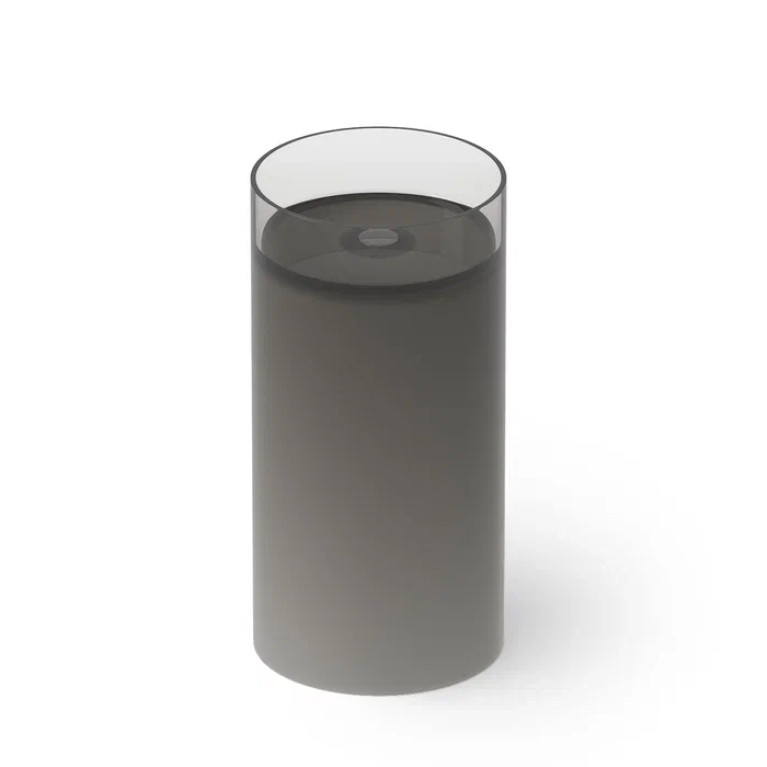DEA DESIGN Washbasins Раковина напольная 40x40xh82 см, материал: Glasstech прозрачная смола, цвет: Smoky Black R4