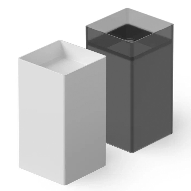 DEA DESIGN Washbasins Раковина напольная 40x40xh85 см, материал: Solid Surface искуственный камень, цвет: White №18