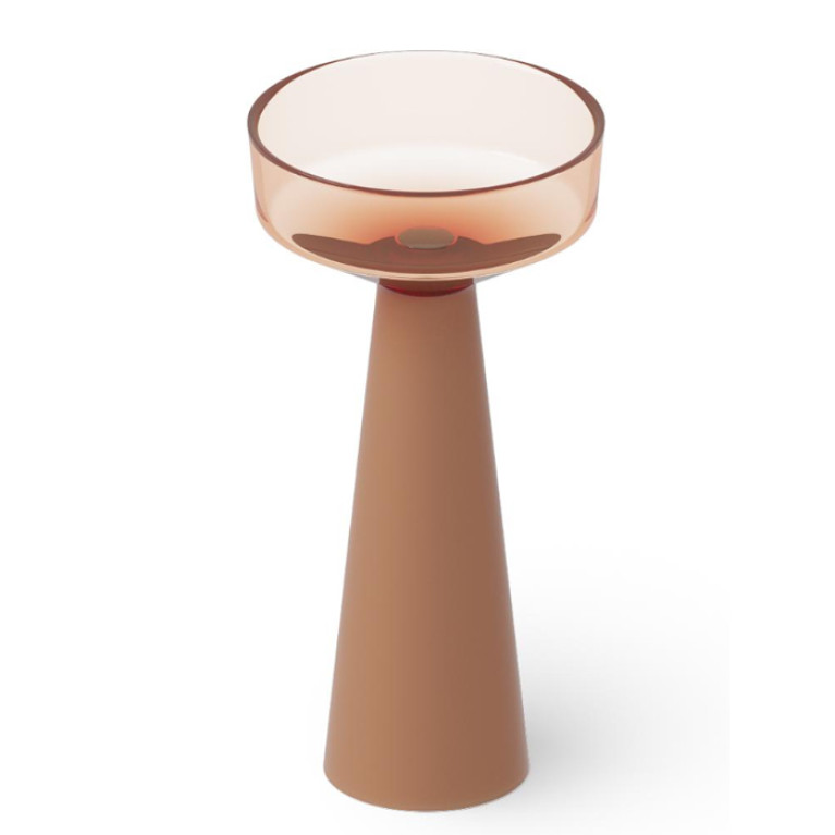 DEA DESIGN Раковина напольная d425хh850 мм, цвет brown copper