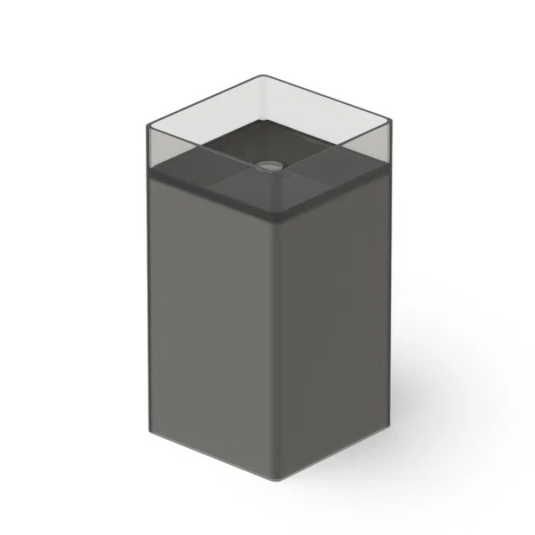DEA DESIGN Washbasins Раковина напольная 45x45xh90 см, материал: Glasstech прозрачная смола, цвет: Smoky Black R4