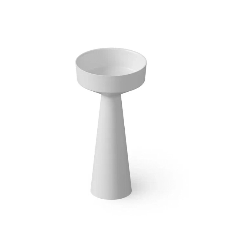 DEA DESIGN Washbasins Раковина напольная 42,5x42,5xh85 см, материал: Solid Surface искуственный камень, цвет: White №18