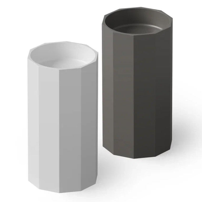 DEA DESIGN Washbasins Раковина напольная 48x45,6xh90 см, материал: Solid Surface искуственный камень, цвет: White №18