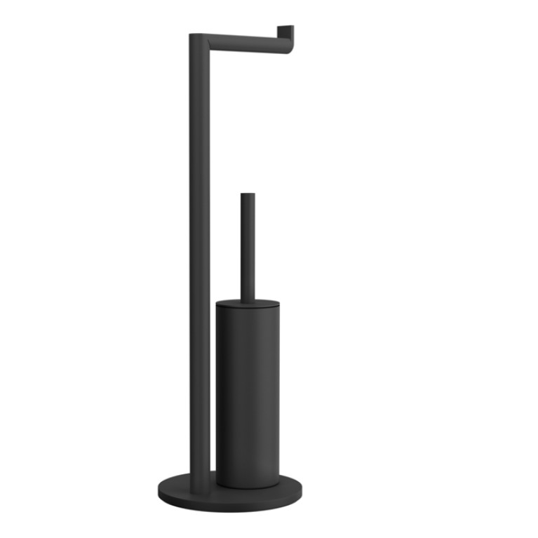 Gessi Emporio accessories Стойка с держателем для туалетной бумаги и ершиком, цвет: Black XL