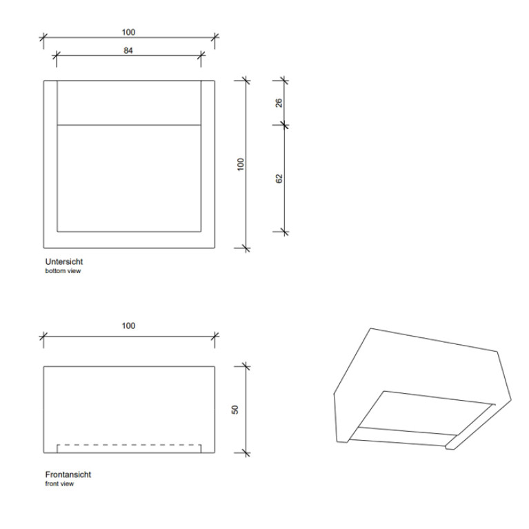 Decor Walther Box 10 Светильник настенный 10x10x5см, 1x G9 max. 60W, цвет: хром