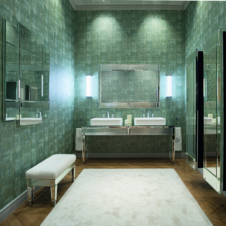 OASIS MURANO2 Светильник настенный 110х100х500 мм., светодиодный, с прозрачными и белыми профилями, фурнитура хром