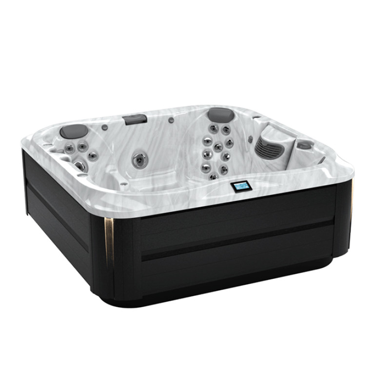 JACUZZI J375  Минибассейн 231x231x97H, cтерео, цвет акрила Platinum, панель New Smoked Ebony