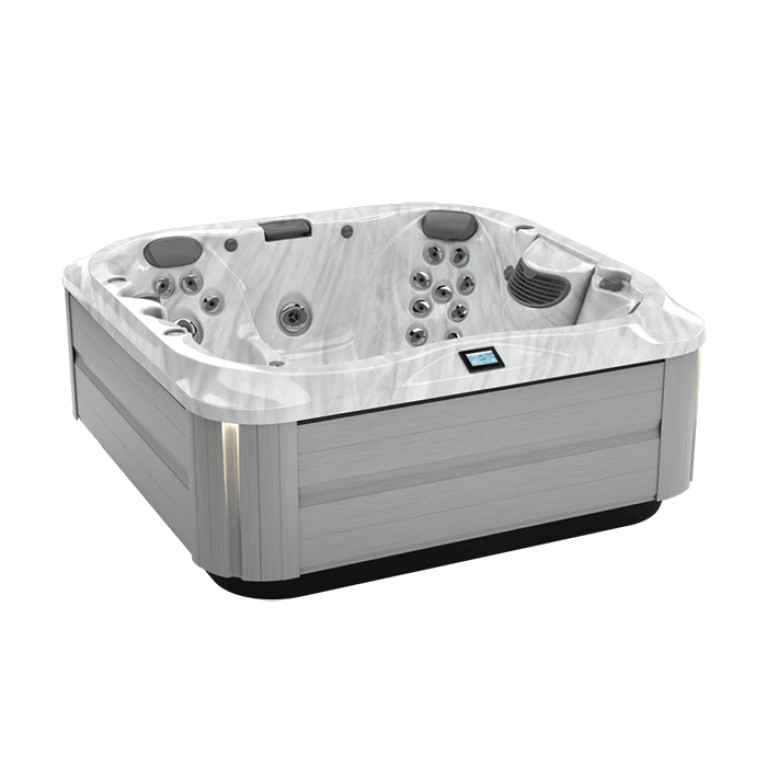 JACUZZI SPA J335 Минибассейн 214х214х92, стереосистема, цвет акрила Platinum , внешняя панель Brushed Gray