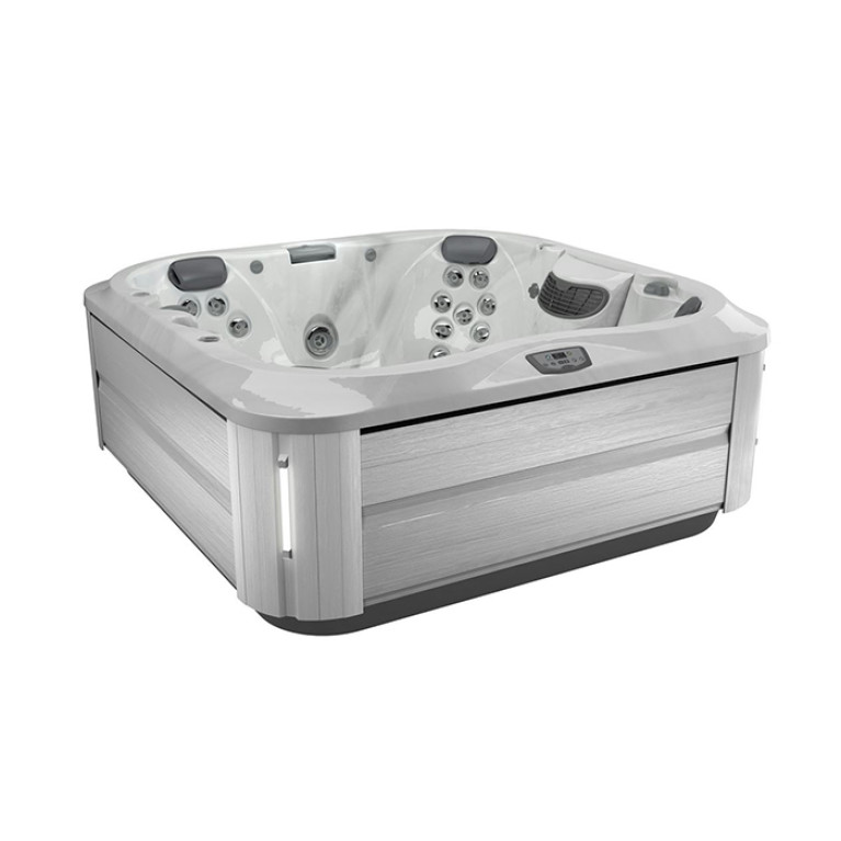 JACUZZI J355  Минибассейн отдельност.Platinum (65), внешняя панель BRUSHED GRAY,  каскад, посветка,нагреватель, массажный подголовник 1шт,без крышки,