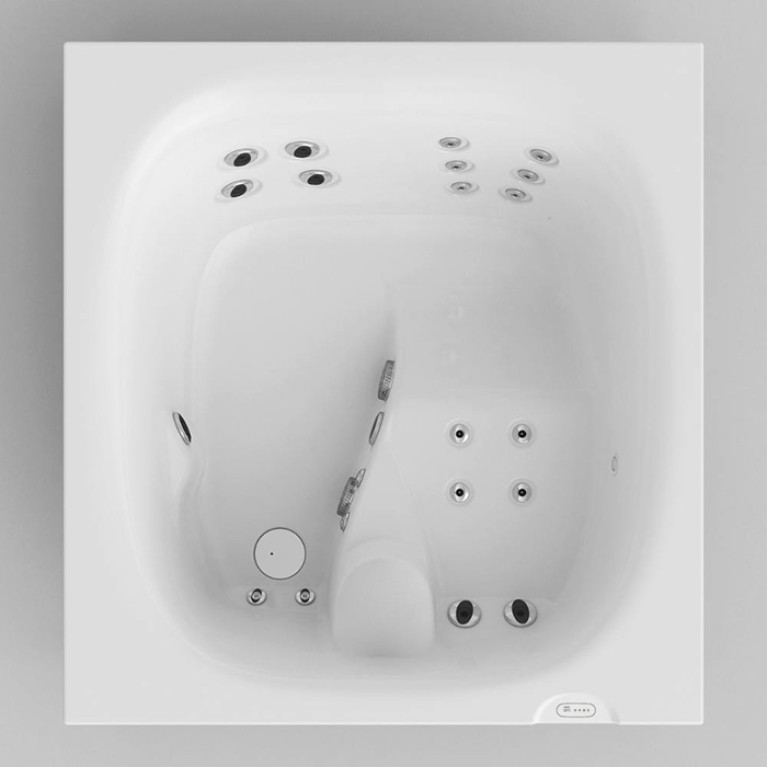 Jacuzzi CITY SPA PowerActive Бассейн отдельностоящий 150*160*75см, цвет белый, 3квт нагреватель, панели grey oak