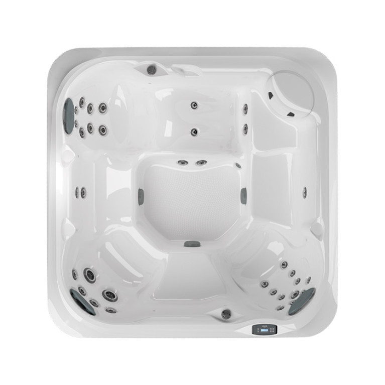 JACUZZI SPA J235 Минибассейн 213х213х91 см, фильтрация CLEARRAY&reg; Active Oxygen, цвет акрила Platinum (65) внешняя панель Silver Wood