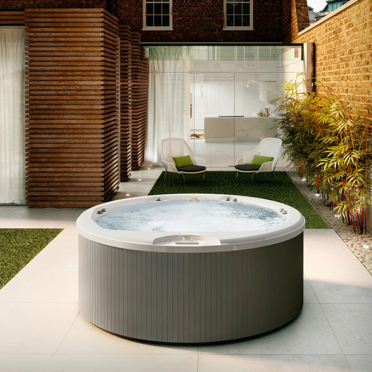 JACUZZI ALIMIA Минибассейн &Oslash;2120x900 мм., отдельностоящий, панели Graphite, цвет Platinum (продаем с крышкой 903001671)