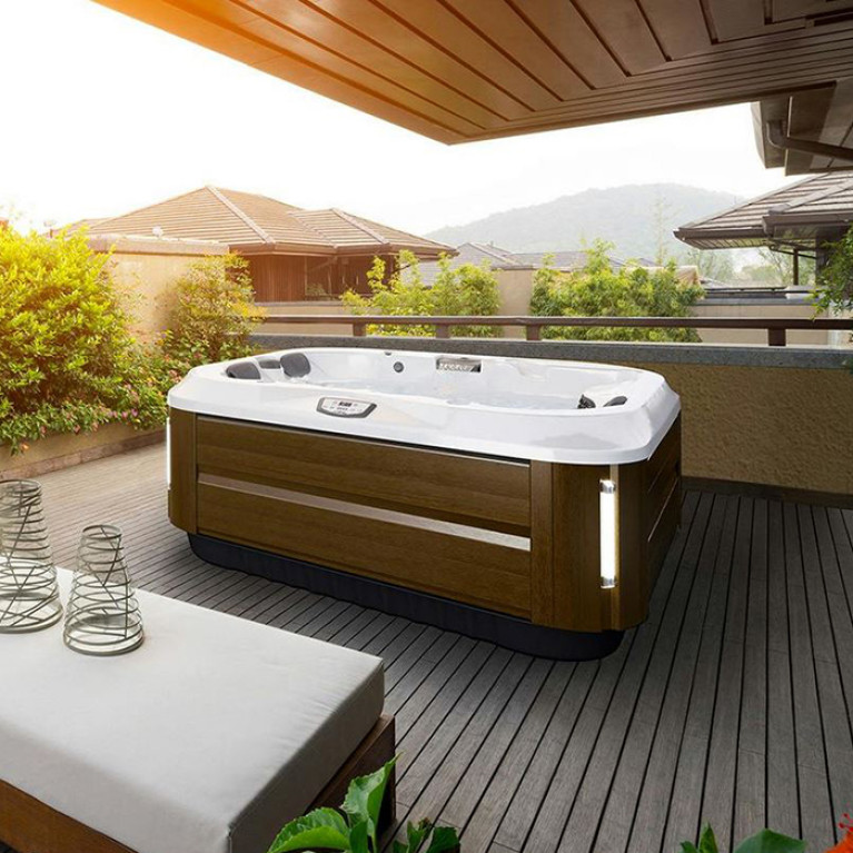 JACUZZI J315 Минибассейн 1930х1680х810 мм., отдельностоящий, без стерео-системы, панели Modern Hardwood, цвет Platinum